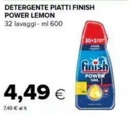 Tigre Detergente piatti Finish Power Lemon offerta