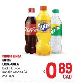 Metro Bibite Coca-Cola offerta