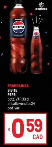 Metro Bibite Pepsi offerta