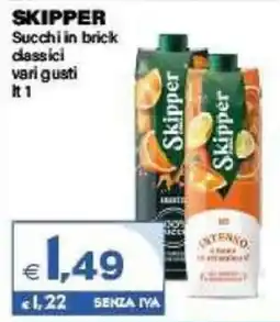 Boningros Cash and Carry Skipper succhi in brick classici offerta