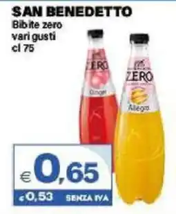 Boningros Cash and Carry Bibite zero San Benedetto offerta