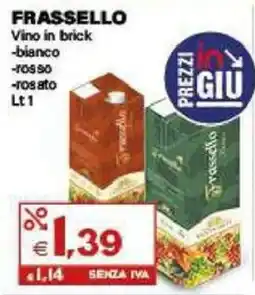 Boningros Cash and Carry Frassello Vino in brick offerta