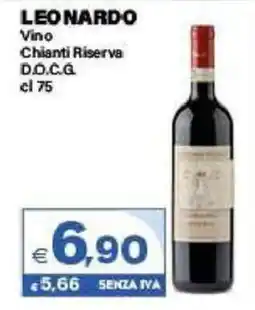 Boningros Cash and Carry Leonardo Vino Chianti Riserva D.O.C.G. offerta