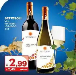 Boningros Cash and Carry Settesoli vino vari vitigni offerta