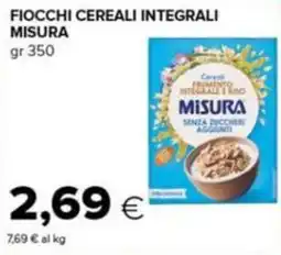 Tigre Fiocchi cereali integrali misura offerta