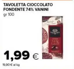 Tigre Tavoletta cioccolato fondente 74% Vanini offerta