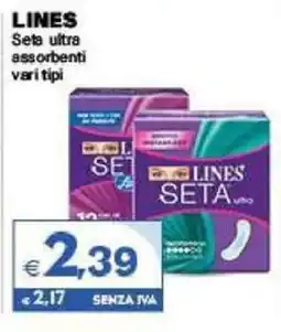 Boningros Cash and Carry Lines seta ultra assorbenti offerta