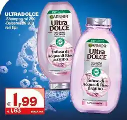 Boningros Cash and Carry Garnier Ultra Dolce Shampoo/Balsamo offerta