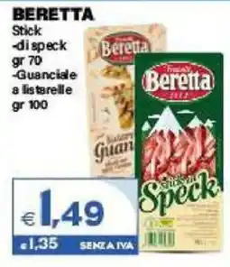 Boningros Cash and Carry Beretta stick di speck/ Guanciale a listarelle offerta