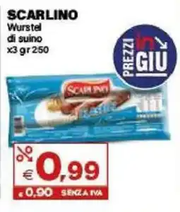Boningros Cash and Carry Scarlino Wurstel di suino offerta