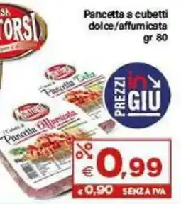 Boningros Cash and Carry Pancetta a cubetti dolce/affumicata offerta