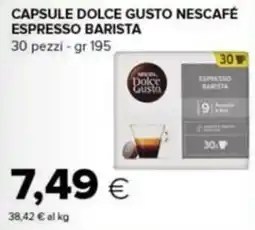 Tigre Capsule Dolce Gusto Nescafé Espresso Barista offerta