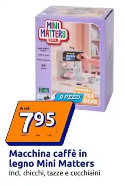 Action Macchina caffè in legno Mini Matters offerta