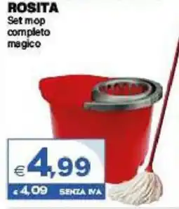 Boningros Cash and Carry Rosita set mop completo magico offerta