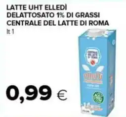 Tigre Latte UHT Elledi delattosato 1% di grassi offerta