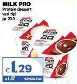 Boningros Cash and Carry Milk Pro Protein dessert offerta