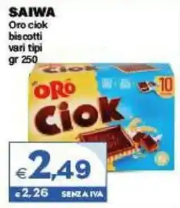 Boningros Cash and Carry Saiwa Oro ciok biscotti offerta