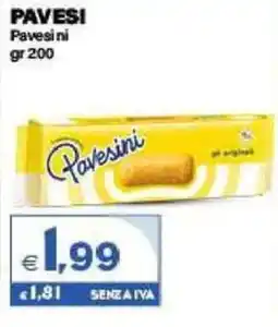 Boningros Cash and Carry Pavesi Pavesini offerta