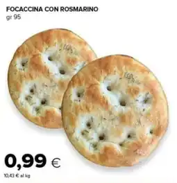 Tigre Focaccina con rosmarino offerta