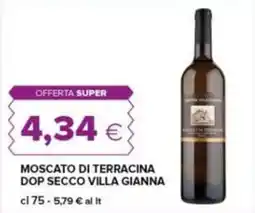 Tigre Moscato di Terracina Dop Secco Villa Gianna offerta