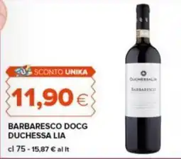 Tigre Barbaresco DOCG Duchessa Lia offerta