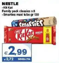 Boningros Cash and Carry Nestle Kit Kat Family pack classico/ Smarties maxi tubo offerta