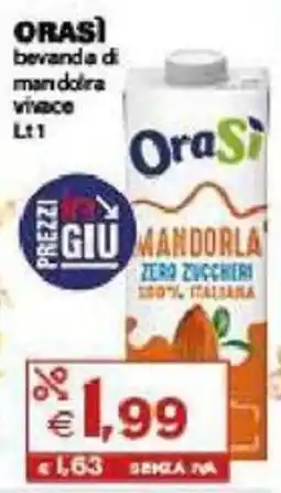 Boningros Cash and Carry OraSi bevanda di mandorla vivace offerta