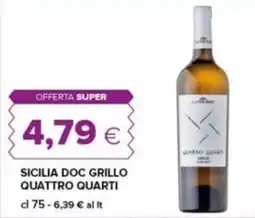 Tigre Sicilia Doc Grillo Quattro Quarti offerta
