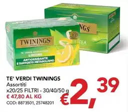 Migross Supermercati e Market Te' verdi Twinings offerta