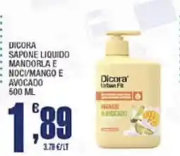 Splendidi e Splendenti Dicora sapone liquido mandorla e noci/mango e avocado offerta
