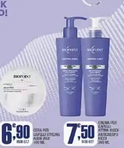 Splendidi e Splendenti Biopoint cera per capelli styling offerta