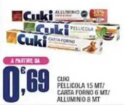 Splendidi e Splendenti Cuki pellicola carta forno alluminio offerta
