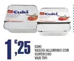 Splendidi e Splendenti Cuki vassoi alluminio con coperchio offerta