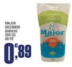 Splendidi e Splendenti Bicchieri bianchi Major offerta