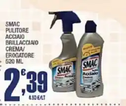 Splendidi e Splendenti Smac pulitore acciaio brillacciaio crema offerta