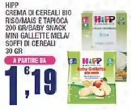 Splendidi e Splendenti Hipp crema di cereali bio offerta