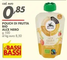 Italmark Pouch di frutta bio Alce Nero offerta