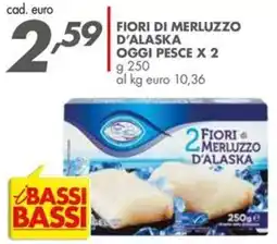 Italmark Fiori di merluzzo d'alaska oggi pesce offerta
