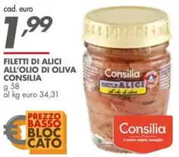 Italmark Filetti di alici all'olio di oliva Consilia offerta