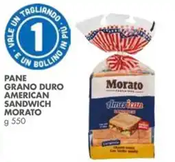 Italmark Pane grano duro american sandwich Morato offerta