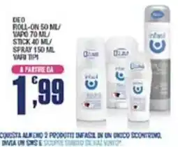 Splendidi e Splendenti Infasil deodorante offerta