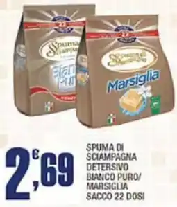 Splendidi e Splendenti Spuma di sciampagna detergente bianco puro / marsiglia offerta
