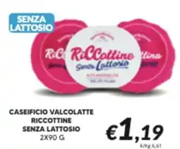 Supermercati Visotto RicCottine senza lattosio offerta