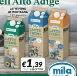 Supermercati Visotto Latte fieno di montagna mila offerta
