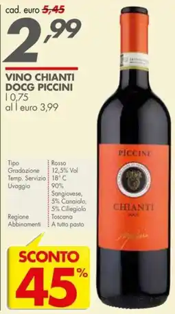 Italmark Vino Chianti DOCG Piccini offerta