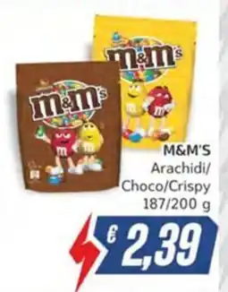Italy Cash M&M'S Arachidi/Choco/Crispy offerta