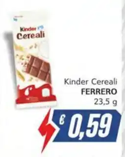 Italy Cash Kinder Cereali FERRERO offerta