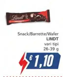 Italy Cash Snack/Barrette/Wafer LINDT offerta