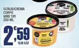Splendidi e Splendenti Scrub/crema corpo vari tipi offerta
