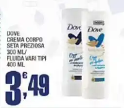 Splendidi e Splendenti Dove crema corpo seta preziosa offerta